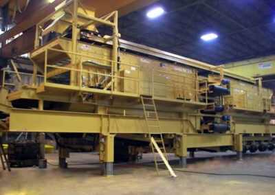 Custom Manufactured Portable Tandem 7X20 Screen Plant With Overhead Feed Conveyor