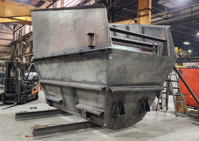 Custom metal fabrication with plate rolling